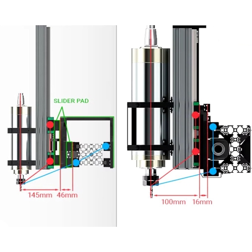 φρέζα χαρακτικής CNC 1515 1500x1500mm 2,2kW + αξεσουάρ